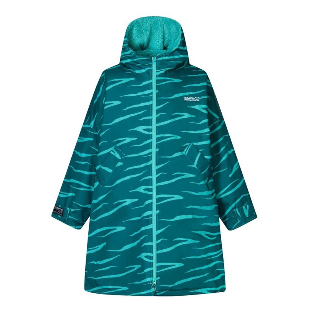 Regatta Childrens/Kids Zebra Waterproof Changing Robe / Mediterranea